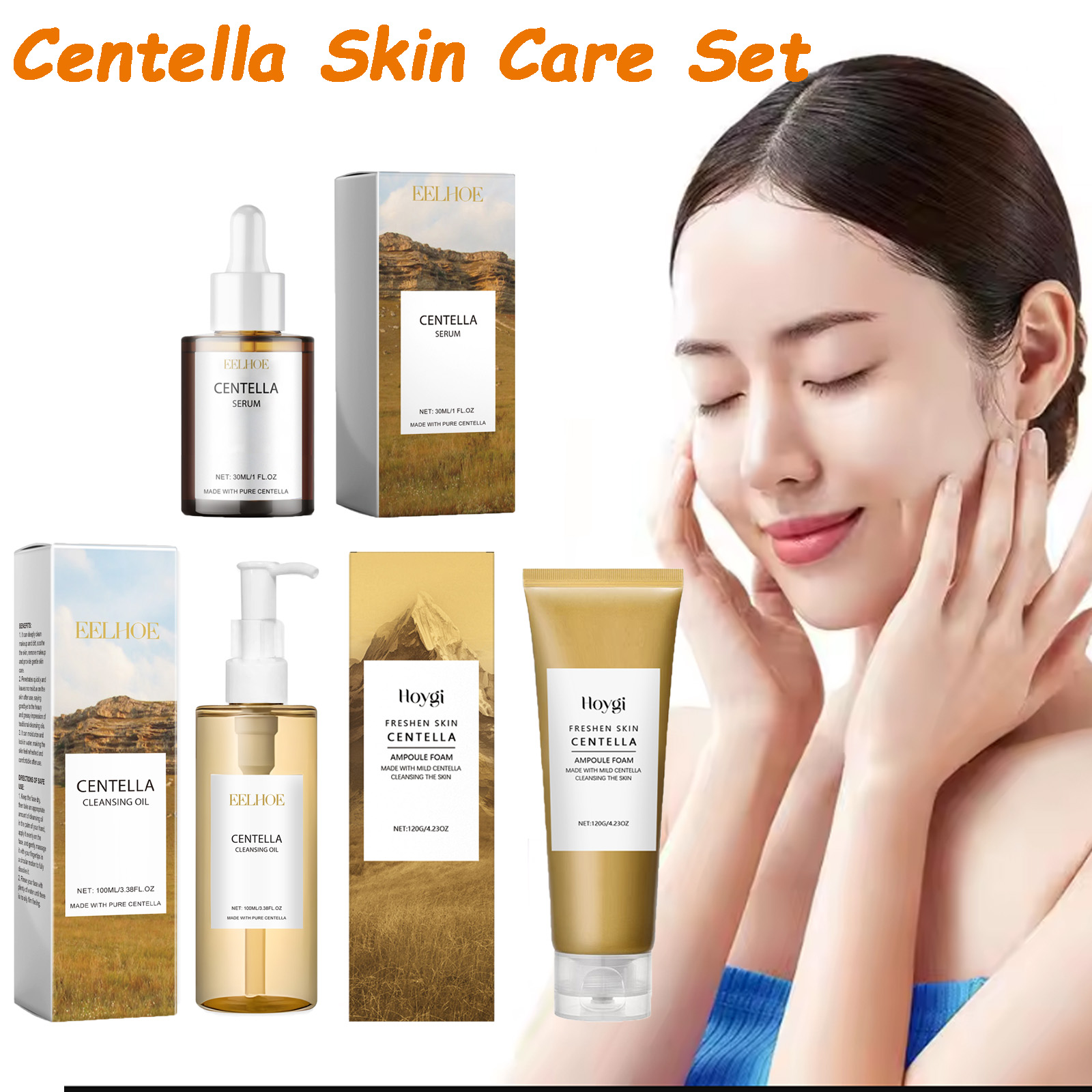 Skincare Glowing - Centella ensemble de soins de la