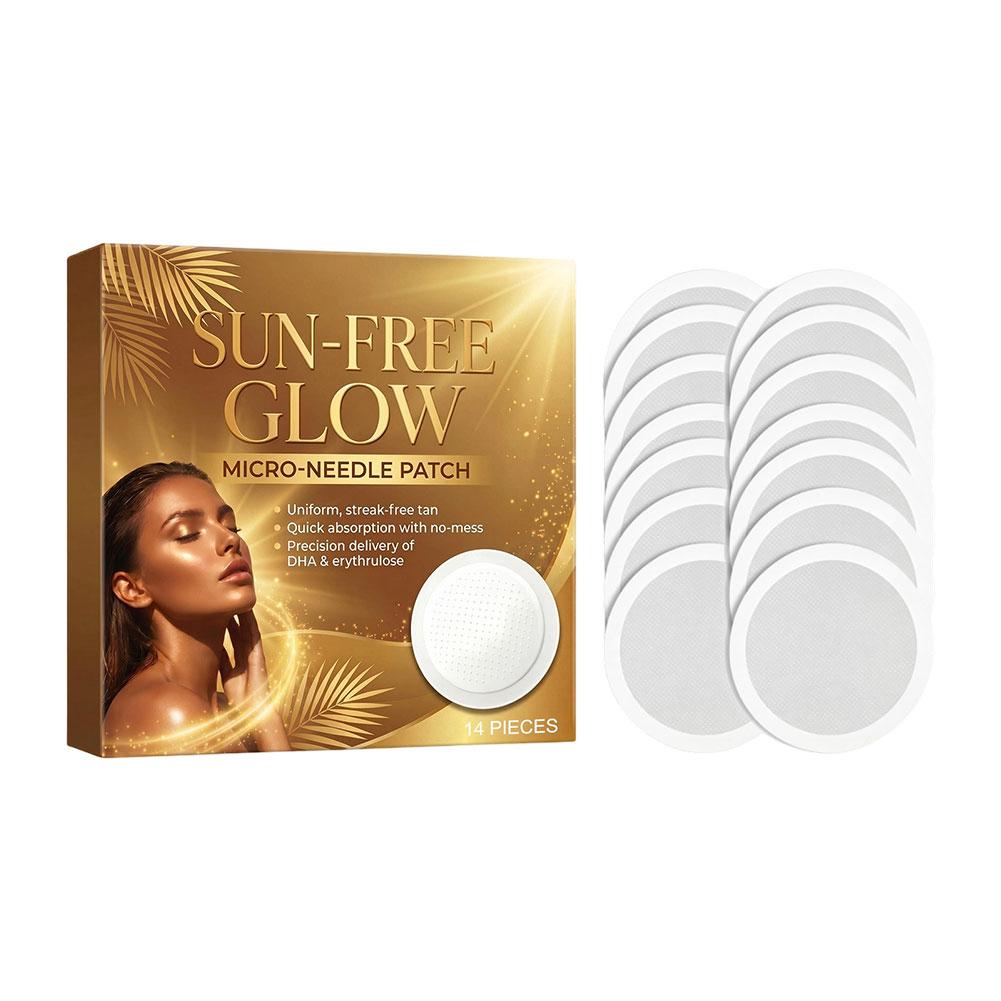 Skincare Glowing - 14 Patchs Autobronzants à Micro-Aiguilles DHA