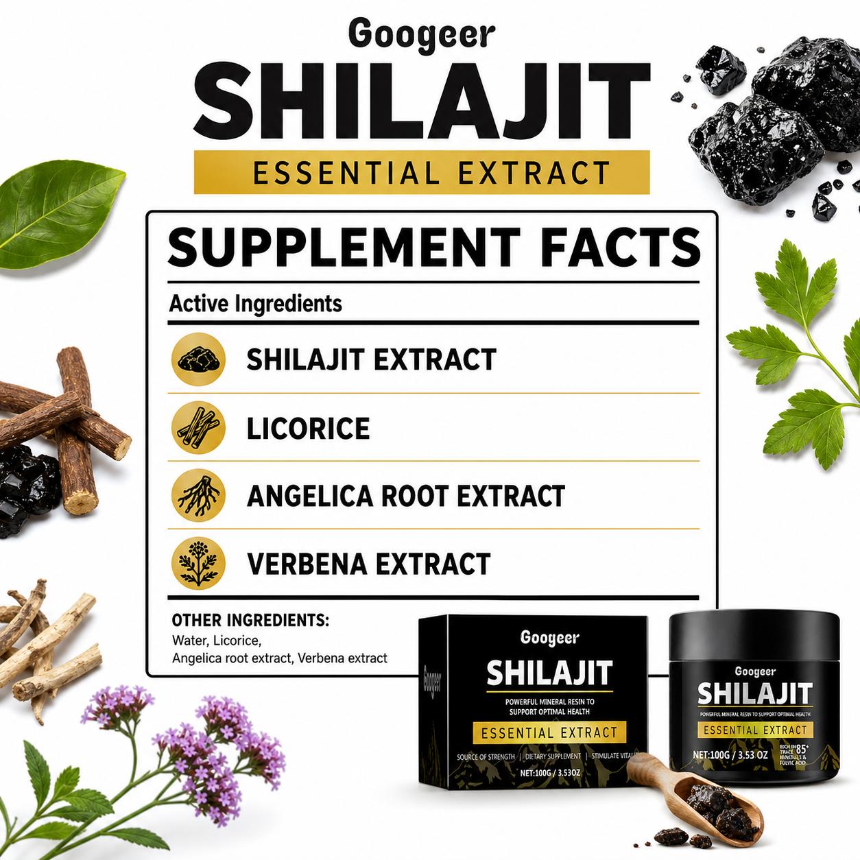 Googeer Extrait de Shilajit en - Licorice Root Extract avis et prix